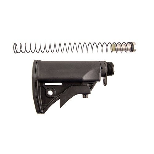 El stock LWRC UCIW es ligero, ajustable en 4 posiciones y acorta tu AR en 1 pulgada, con puntos de sling y un diseño que evita deslizamientos.