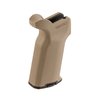 La MOE-K2+ de MAGPUL ofrece un agarre ergonómico con construcción de polímero reforzado y recubrimiento de goma para un control óptimo en condiciones adversas.
