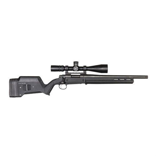 El culatín Magpul Rem 700 Hunter es ergonómico, ajustable y compatible con M-LOK, ideal para tu Remington 700 SA, ¡sin necesidad de bedding!