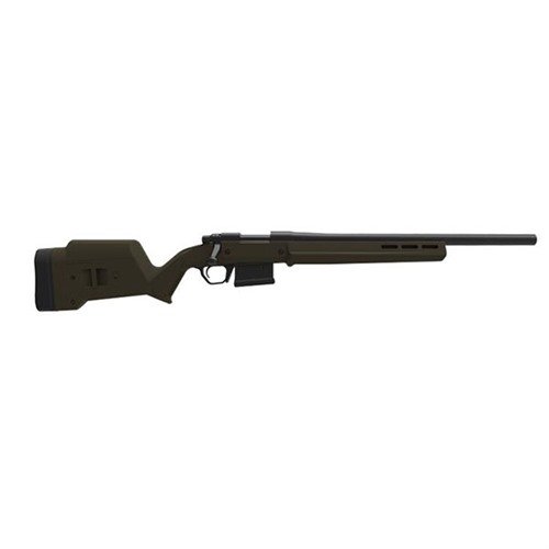 El Magpul Rem 700 SA Hunter Stock ofrece ergonomía mejorada, longitud de tiro y altura de mejilla ajustables, y es compatible con M-LOK para accesorios.