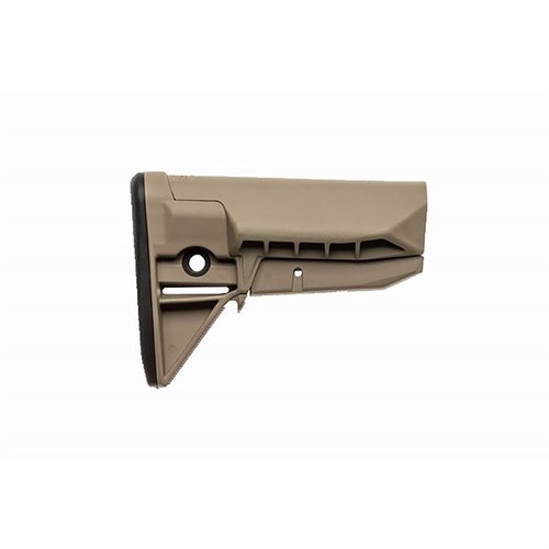 El BCMGunfighter SOPMOD Stock MOD 0 ofrece un soporte seguro y cómodo, con un diseño minimalista, sistema de bloqueo robusto y múltiples opciones para el sling.