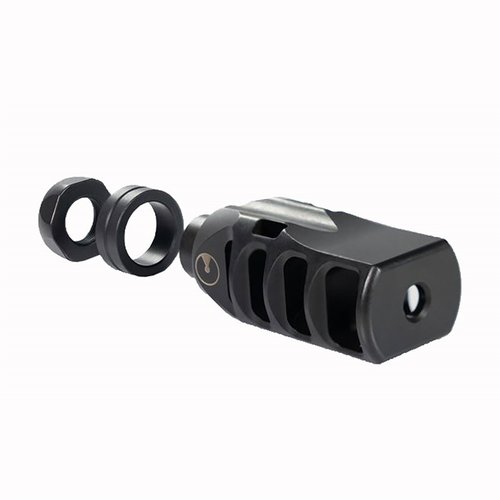 El compensador Ultradyne Pegasus 6.5 Creedmoor reduce el retroceso, permite mantener el objetivo a la vista y es compatible con muzzles 5/8-24.