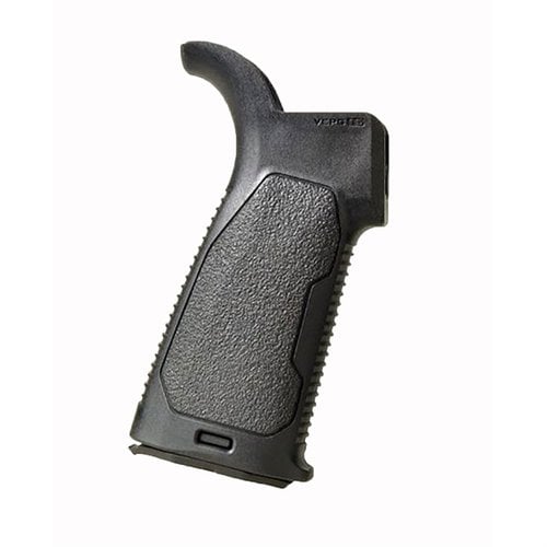 El AR-15 Enhanced Pistol Grip de Strike Industries ofrece un diseño ergonómico, textura mejorada y almacenamiento seguro, ideal para un manejo cómodo y efectivo.