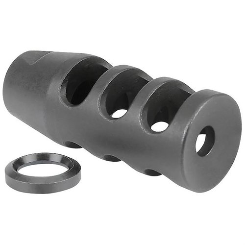 El freno de boca AR-15 de Midwest Industries reduce significativamente el retroceso, está hecho de acero de herramientas y es 100% fabricado en EE.UU.