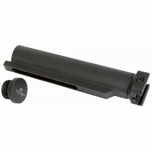 El adaptador de tubo de culata de Midwest Industries es compacto, resistente y permite ajustar un stock o un brazo de pistola en cualquier arma con riel picatinny.
