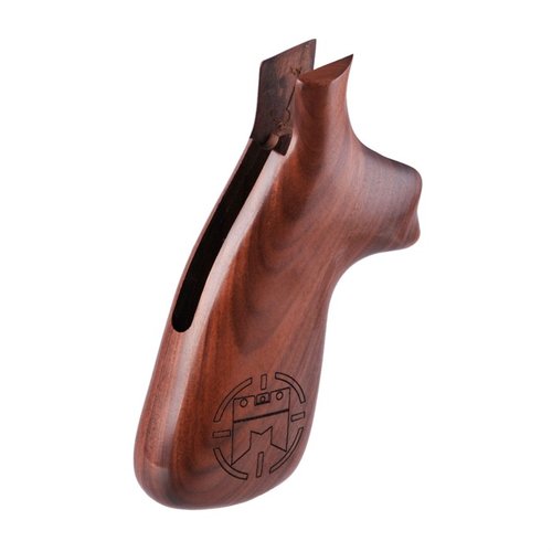 Las empuñaduras S&W Miculek de Hogue son ideales para un agarre cómodo y un control de retroceso óptimo, perfectas para tiro competitivo y oculto.