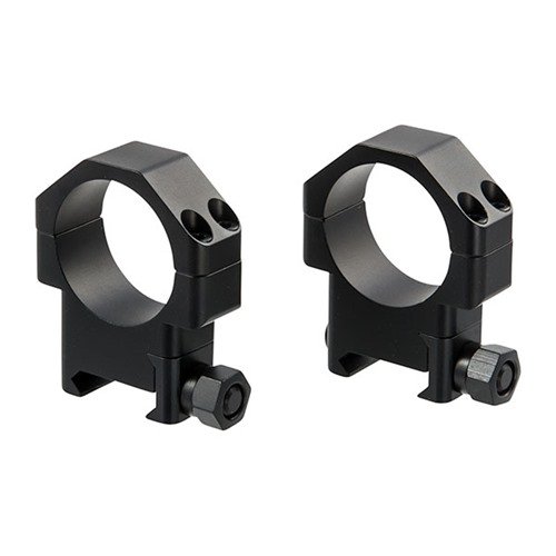 Los anclajes TSR Picatinny de 30mm ofrecen gran sujeción, alineación precisa y fácil instalación, ideales para soportar el retroceso sin rotar el visor.