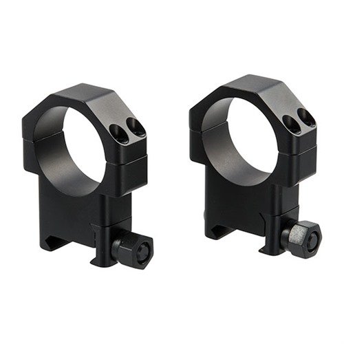 Los anillos TSR Picatinny de 30mm ofrecen un ajuste preciso, gran sujeción y fácil alineación del retículo, todo en un diseño atractivo y duradero.