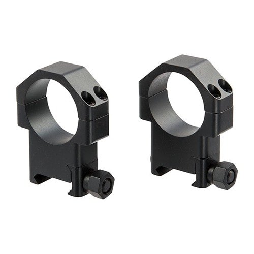 Los anillos TSR-W de TPS, fabricados en acero aleado, ofrecen máxima sujeción del visor, fácil alineación del retículo y un diseño atractivo y funcional.