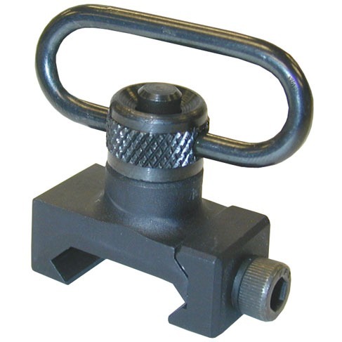 El adaptador MCTAR-08 de Midwest Industries ofrece un punto de sujeción de sling fuerte y confiable, con un swivel de botón de liberación rápida y rotación de 360º.