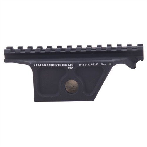 El M14/M1A Tactical Scope Mount de Sadlak Industries ofrece un soporte máximo y un gran ratio de resistencia-peso, ideal para ópticas tácticas sin alterar tu arma.