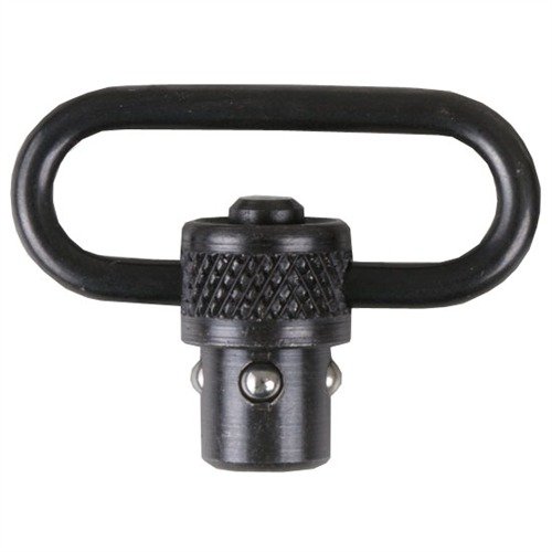El AR-15/CAR-15 QUICK DETACH SWIVEL de Midwest Industries ofrece una sujeción fuerte y confiable, con rotación 360° y un botón de fácil acceso para un uso cómodo.