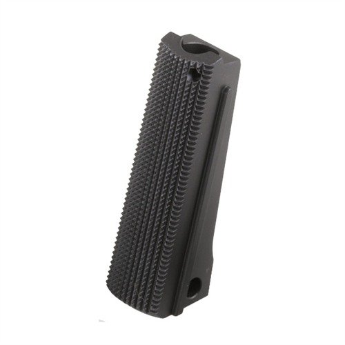Consigue un agarre firme y antideslizante con el 1911 Mainspring Housing de Nighthawk Custom, mejorando la precisión y el control del retroceso en tu pistola.