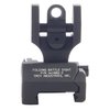 Las miras traseras AR-15 de TROY INDUSTRIES son resistentes, se pliegan fácilmente y se ajustan a la altura de las miras de fábrica, ofreciendo respaldo seguro.