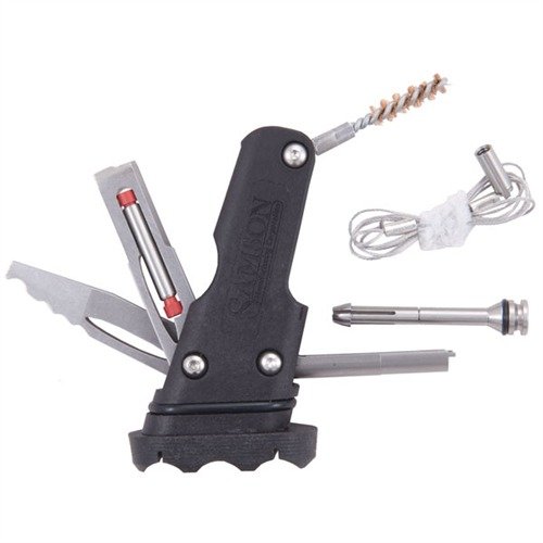 El AR-15 A2 FIELD SURVIVAL TOOL GRIP CORE es un kit de herramientas compacto que se guarda en la empuñadura, ideal para reparaciones rápidas y combate.