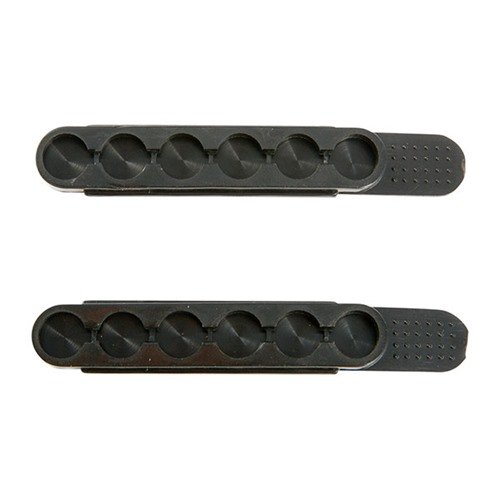 El QUICKSTRIP de TUFF es un soporte flexible de polímero que guarda 6 cartuchos para recargas rápidas, ideal para revolver y fácil de llevar en el bolsillo.