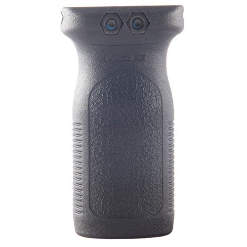 El RVG de MAGPUL es un agarre vertical ligero que mejora el control del arma, con un diseño ergonómico y texturas para un agarre seguro en cualquier clima.