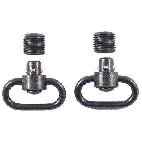 Mejora tu rifle con los HEAVY DUTY PUSH BUTTON SWIVELS de GROVTEC: construcción de acero, base de acero inoxidable, bucle de 1 1/4" y liberación rápida.