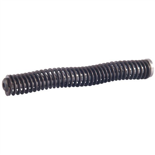 El GUIDE ROD ASSEMBLY de LONE WOLF DIST. en acero inoxidable evita la flexión y el bloqueo del muelle, mejorando la fiabilidad y el rendimiento de tu Glock.