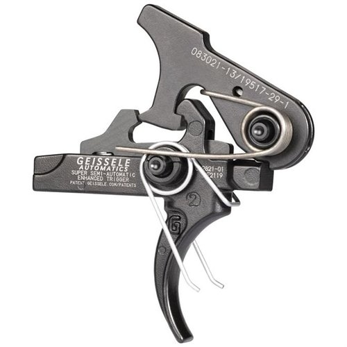El gatillo SSA-E de Geissele ofrece un control y precisión mejorados con un peso de tiro ligero, ideal para rifles de precisión AR15/AR10.