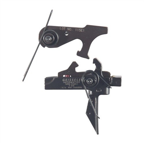 El gatillo SD-3G de Geissele ofrece un tirón corto y ligero, con un reset rápido, ideal para competiciones de 3 Gun, mejorando tu rendimiento en el campo.