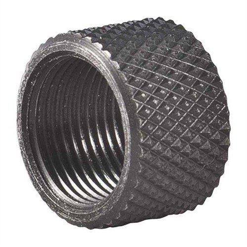 Protege tu cañón roscado con este THREAD PROTECTOR de acero inoxidable 303, acabado en óxido negro, ideal para cañones Lone Wolf y otros compatibles.