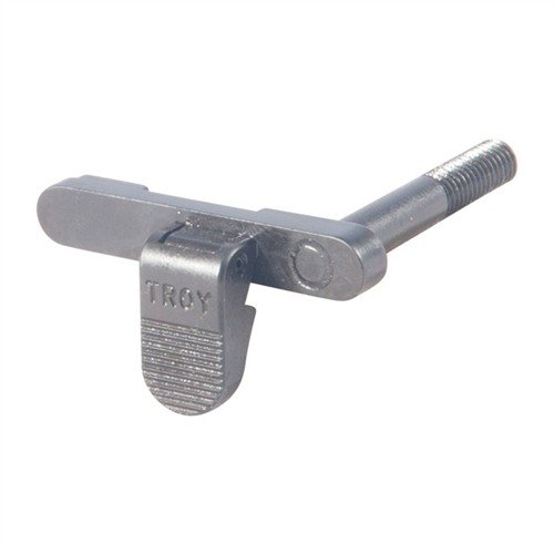 El liberador de cargador ambidextrio de TROY INDUSTRIES ofrece una instalación sencilla, es ideal para zurdos y no interfiere con liberadores de perno ambidextros.