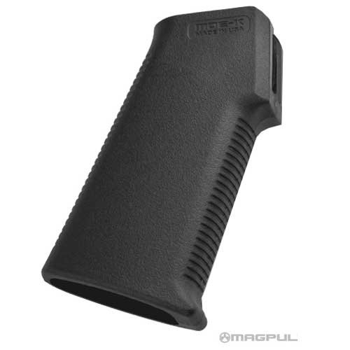 Mejora tu AR15/M4 con el MOE-K Grip: diseño compacto, ángulo de agarre vertical, textura agresiva y construcción de polímero reforzado. ¡Control total en tus manos!
