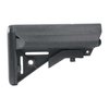 El AR-15 Enhanced SOPMOD Stock mejora el cheekweld, ofrece almacenamiento impermeable y ajuste intuitivo, ideal para operaciones seguras y sigilosas.