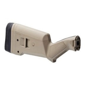El SGA Buttstock para Remington 870 es ajustable, ambidiestro, con pad que reduce el retroceso y ángulos ergonómicos, disponible en varios colores.