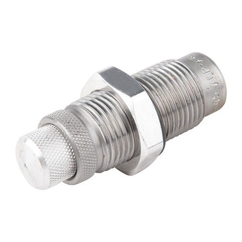 Los dies de crimpado LEE .45 ACP aseguran un ajuste perfecto de la munición, son fáciles de ajustar y no requieren lubricante, ¡ideal para una recarga confiable!