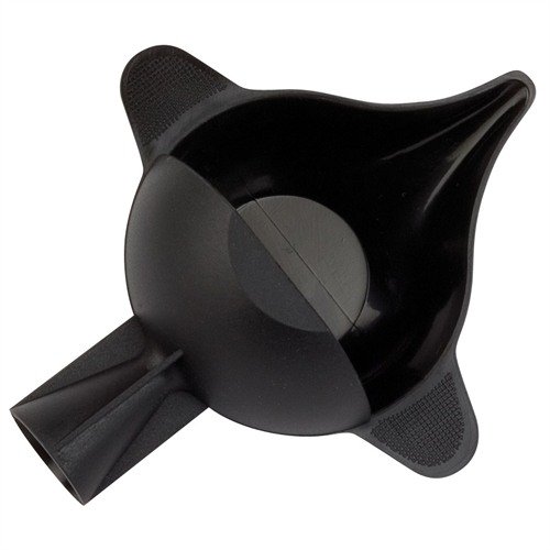 La SCALE PAN/FUNNEL de RCBS cuenta con un embudo de polvo integrado, ideal para verter directamente en el case y diseñada para balanzas electrónicas y dispensadores.