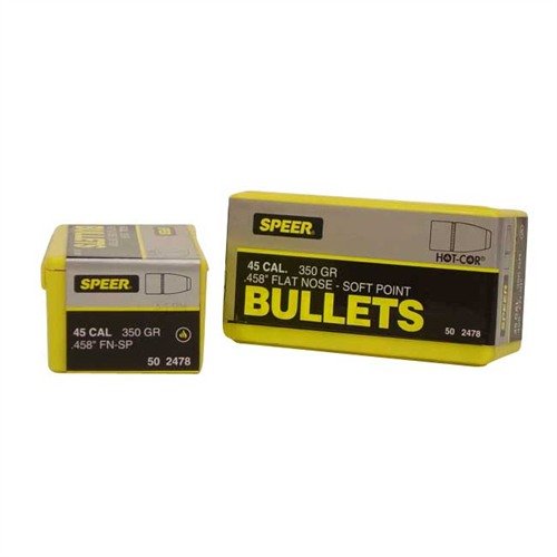 Las balas Hot-Cor de 458 Caliber (0.458") son precisas y fiables, gracias a su núcleo de plomo fundido que elimina vacíos dañinos, asegurando un rendimiento constante.