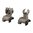 TROY INDUSTRIES AR-15  FLIP-UP HK-STYLE FRONT SIGHT SET DARK EARTH