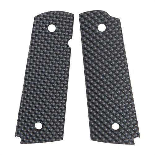 Las empuñaduras Simonich G10 ofrecen un agarre excepcional con su textura tipo 'golfball', son duraderas y resistentes a condiciones extremas.