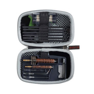 El GUN BOSS AR-15 Cleaning Kit es compacto y portátil, incluye todo lo necesario para mantener tu AR-15 en óptimas condiciones, con un estuche resistente y sin ruidos.