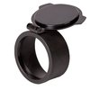 La tapa abatible VORTEX OPTICS protege tus ópticas y se pliega completamente hacia atrás, quedando plana. Simplemente deslízala sobre el extremo objetivo o ocular.