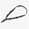 El sling MS3 GEN2 de MAGPUL ofrece versatilidad en entornos tácticos, permitiendo transiciones rápidas entre modos de un punto y dos puntos, con ajuste fácil y duradero.