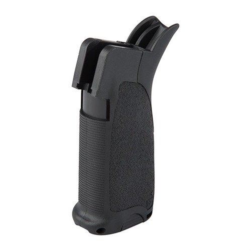 El AR-15 MOD-2 GUNFIGHTER GRIP ofrece un agarre ergonómico, resistente al impacto, con compartimento oculto y opciones personalizables para mayor control.