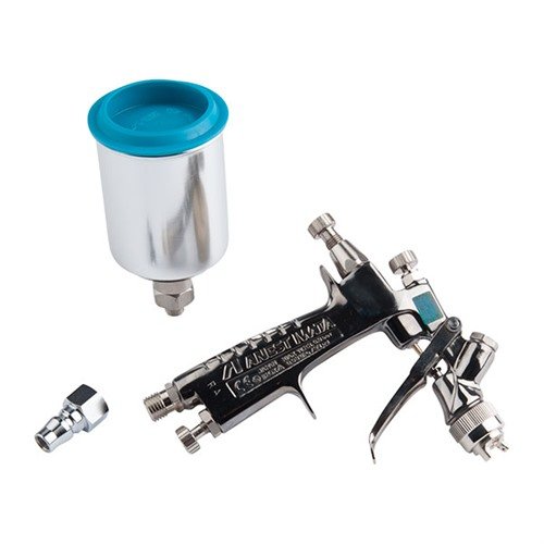 La BABY SERIES SPRAY GUN de CERAKOTE es perfecta para pintar con alta viscosidad, con control preciso y bajo consumo de aire, ideal para trabajos personalizados.