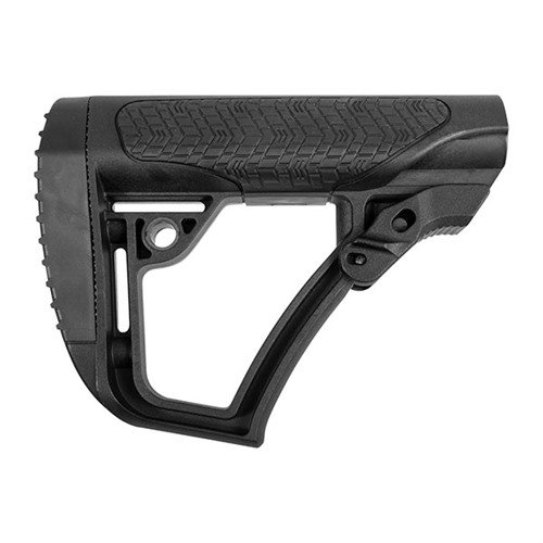 El culatín ajustable Daniel Defense ofrece un mejor apoyo en la mejilla, sockets QD para accesorios y se adapta a tubos de buffer Mil-Spec. Disponible en negro y marrón.