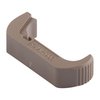 El VICKERS GLOCK® EXTENDED MAGAZINE RELEASE te permite cambios de cargador rápidos y suaves, con un botón más largo para un acceso fácil sin mover la mano.