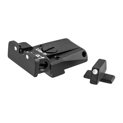 Mejora tu arma con el set de miras ajustables L.P.A. SPR: diseño compacto, ajuste micrométrico y fácil instalación con herramientas incluidas.