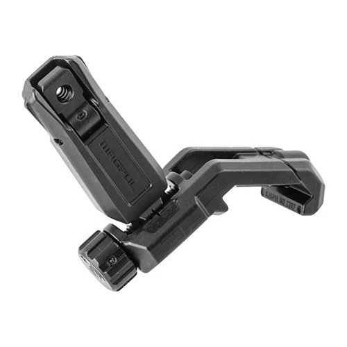 El MBUS Pro Offset Rear Sight de MAGPUL ofrece una construcción de acero duradero, ajuste de deriva sin herramientas y un diseño compacto para una solución de puntería eficaz.