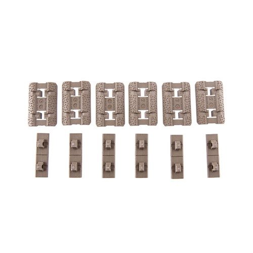 Los M-LOK Type 2 Rail Covers de Magpul son cubiertas de perfil bajo, texturizadas para un mejor agarre, personalizables y fáciles de instalar en sistemas M-LOK.