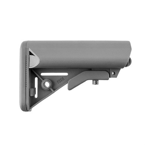 El AR-15 Enhanced SOPMOD Stock mejora el cheekweld, ofrece almacenamiento impermeable y cuenta con un diseño que evita enganches, perfecto para operaciones seguras.