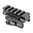 AMERICAN DEFENSE MANUFACTURING AD-170-VPG 5-LUG PICATINNY RISER MOUNT STANDARD LEVER BLACK