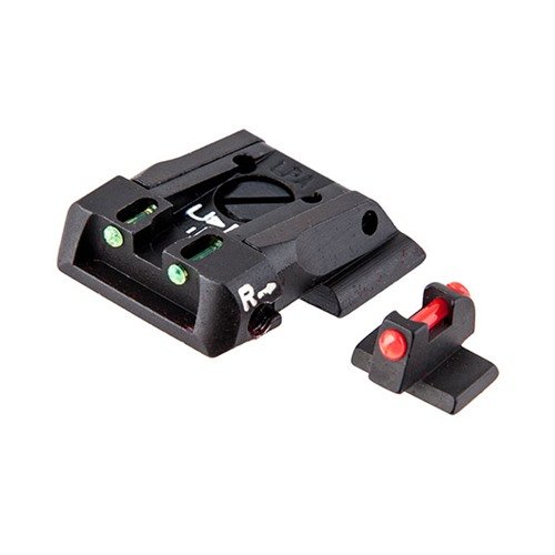Mejora tu puntería con el set de miras ajustables Fiber Optic de L.P.A. SIGHTS, fabricadas en acero sólido para tu S&W M&P, con un ajuste seguro.