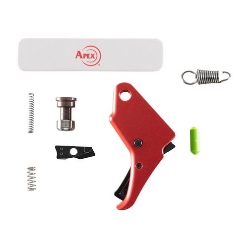 Mejora tu M&P Shield con el Red Action Enhancement Trigger Kit: reduce el pre-travel y over-travel un 20%, ofrece un disparo más suave y ligero.