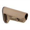 El stock MOE SL-K de Magpul es compacto, ligero y maniobrable, ideal para armas PDW, con fácil ajuste, comodidad y un diseño robusto para un uso intenso.